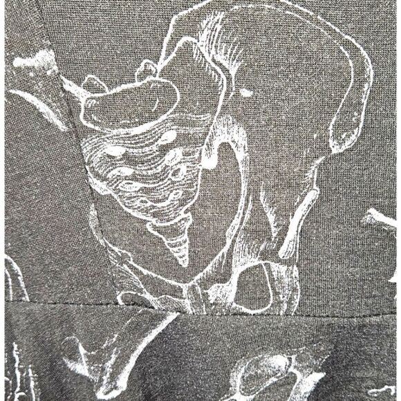 TORRIDโPlus black & white sleeveless skulls bones keyhole midi skater dress 1X - Picture 8 of 16